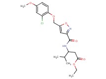 ethyl 3-[({5-[(2-chloro-4-methoxyphenoxy)methyl]-3-isoxazolyl}carbonyl)amino]-4-methylpentanoate