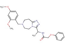 N-{1-[7-(2,4-dimethoxybenzyl)-6,7,8,9-tetrahydro-5H-[1,2,4]triazolo[4,3-d][1,4]diazepin-3-yl]ethyl}-2-phenoxyacetamide