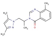 3-[2-(3,5-dimethyl-1H-pyrazol-1-yl)-1-methylethyl]-8-methylquinazolin-4(3H)-one