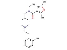 N-ethyl-2,5-dimethyl-N-({1-[2-(2-methylphenyl)ethyl]-4-piperidinyl}methyl)-3-furamide