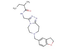 N-{[7-(2,3-dihydro-1-benzofuran-5-ylmethyl)-6,7,8,9-tetrahydro-5H-[1,2,4]triazolo[4,3-d][1,4]diazepin-3-yl]methyl}-2-methylbutanamide