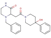 4-benzyl-3-[2-(4-hydroxy-4-phenyl-1-piperidinyl)-2-oxoethyl]-2-piperazinone