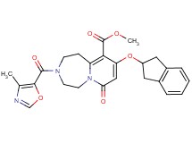 methyl 9-(2,3-dihydro-1H-inden-2-yloxy)-3-[(4-methyl-1,3-oxazol-5-yl)carbonyl]-7-oxo-1,2,3,4,5,7-hexahydropyrido[1,2-d][1,4]diazepine-10-carboxylate