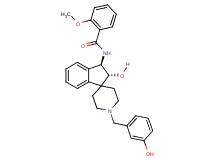 N-[(2R*,3R*)-2-hydroxy-1'-(3-hydroxybenzyl)-2,3-dihydrospiro[indene-1,4'-piperidin]-3-yl]-2-methoxybenzamide