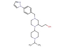 2-{1-(1-isopropyl-4-piperidinyl)-4-[4-(1H-pyrazol-1-yl)benzyl]-2-piperazinyl}ethanol