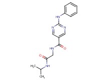 2-anilino-N-[2-(isopropylamino)-2-oxoethyl]pyrimidine-5-carboxamide
