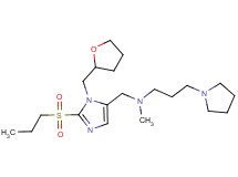 N-methyl-N-{[2-(propylsulfonyl)-1-(tetrahydro-2-furanylmethyl)-1H-imidazol-5-yl]methyl}-3-(1-pyrrolidinyl)-1-propanamine