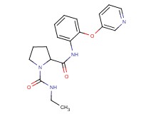 N~1~-ethyl-N~2~-[2-(3-pyridinyloxy)phenyl]-1,2-pyrrolidinedicarboxamide