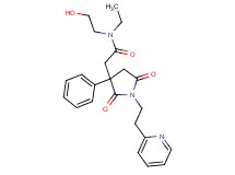 2-{2,5-dioxo-3-phenyl-1-[2-(2-pyridinyl)ethyl]-3-pyrrolidinyl}-N-ethyl-N-(2-hydroxyethyl)acetamide