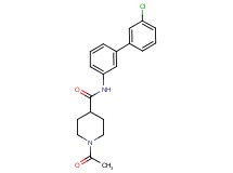 1-acetyl-N-(3'-chloro-3-biphenylyl)-4-piperidinecarboxamide