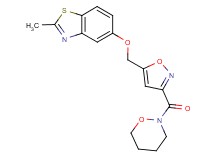 2-methyl-5-{[3-(1,2-oxazinan-2-ylcarbonyl)-5-isoxazolyl]methoxy}-1,3-benzothiazole