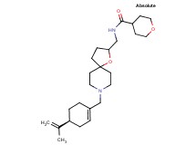 N-[(8-{[(4S)-4-isopropenyl-1-cyclohexen-1-yl]methyl}-1-oxa-8-azaspiro[4.5]dec-2-yl)methyl]tetrahydro-2H-pyran-4-carboxamide