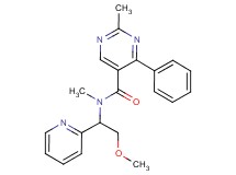 N-(2-methoxy-1-pyridin-2-ylethyl)-N,2-dimethyl-4-phenylpyrimidine-5-carboxamide
