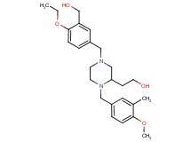 2-[4-[4-ethoxy-3-(hydroxymethyl)benzyl]-1-(4-methoxy-3-methylbenzyl)-2-piperazinyl]ethanol