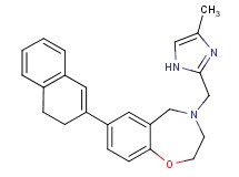 7-(3,4-dihydro-2-naphthalenyl)-4-[(4-methyl-1H-imidazol-2-yl)methyl]-2,3,4,5-tetrahydro-1,4-benzoxazepine