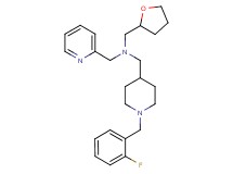 1-[1-(2-fluorobenzyl)-4-piperidinyl]-N-(2-pyridinylmethyl)-N-(tetrahydro-2-furanylmethyl)methanamine