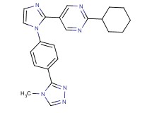 2-cyclohexyl-5-{1-[4-(4-methyl-4H-1,2,4-triazol-3-yl)phenyl]-1H-imidazol-2-yl}pyrimidine