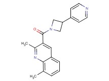 2,8-dimethyl-3-{[3-(4-pyridinyl)-1-azetidinyl]carbonyl}quinoline