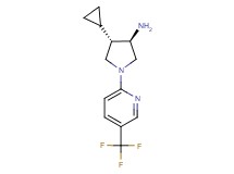 rel-(3R,4S)-4-cyclopropyl-1-[5-(trifluoromethyl)-2-pyridinyl]-3-pyrrolidinamine dihydrochloride