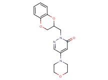 2-(2,3-dihydro-1,4-benzodioxin-2-ylmethyl)-5-(4-morpholinyl)-3(2H)-pyridazinone