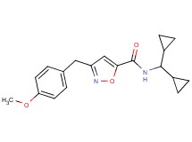 N-(dicyclopropylmethyl)-3-(4-methoxybenzyl)-5-isoxazolecarboxamide