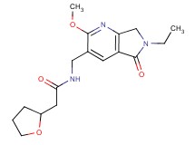 N-[(6-ethyl-2-methoxy-5-oxo-6,7-dihydro-5H-pyrrolo[3,4-b]pyridin-3-yl)methyl]-2-(tetrahydrofuran-2-yl)acetamide