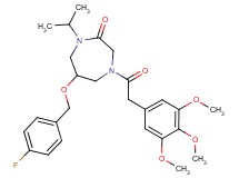 6-[(4-fluorobenzyl)oxy]-1-isopropyl-4-[(3,4,5-trimethoxyphenyl)acetyl]-1,4-diazepan-2-one