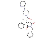 1-benzyl-3-(2-methylphenyl)-3-{2-oxo-2-[4-(2-pyridinyl)-1-piperazinyl]ethyl}-2,5-pyrrolidinedione