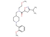 3-isopropyl-N-{[1-(2-methoxybenzyl)-4-piperidinyl]methyl}-N-(2-methoxyethyl)-4,5-dihydro-5-isoxazolecarboxamide