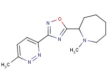 1-methyl-2-[3-(6-methyl-3-pyridazinyl)-1,2,4-oxadiazol-5-yl]azepane