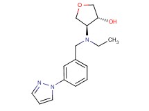 (3R*,4S*)-4-{ethyl[3-(1H-pyrazol-1-yl)benzyl]amino}tetrahydrofuran-3-ol