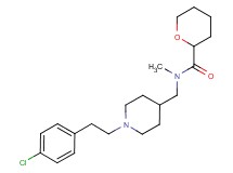 N-({1-[2-(4-chlorophenyl)ethyl]piperidin-4-yl}methyl)-N-methyltetrahydro-2H-pyran-2-carboxamide