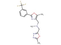 N-methyl-1-(5-methyl-1,3,4-oxadiazol-2-yl)-N-({5-methyl-2-[3-(trifluoromethyl)phenyl]-1,3-oxazol-4-yl}methyl)methanamine