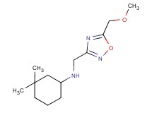 (3,3-dimethylcyclohexyl){[5-(methoxymethyl)-1,2,4-oxadiazol-3-yl]methyl}amine