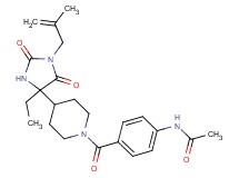 N-[4-({4-[4-ethyl-1-(2-methyl-2-propen-1-yl)-2,5-dioxo-4-imidazolidinyl]-1-piperidinyl}carbonyl)phenyl]acetamide