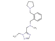1-(1-ethyl-1H-1,2,4-triazol-5-yl)-N-methyl-N-[2-(pyrrolidin-1-ylmethyl)benzyl]methanamine