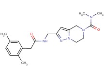 2-({[(2,5-dimethylphenyl)acetyl]amino}methyl)-N,N-dimethyl-6,7-dihydropyrazolo[1,5-a]pyrazine-5(4H)-carboxamide
