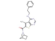 6-(2-azabicyclo[2.2.1]hept-2-ylcarbonyl)-5-methyl-N-(2-phenylethyl)thieno[2,3-d]pyrimidin-4-amine
