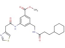 methyl 3-{[(3-cyclohexylpropanoyl)amino]methyl}-5-[(1,3-thiazol-4-ylacetyl)amino]benzoate