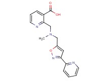 2-({methyl[(3-pyridin-2-ylisoxazol-5-yl)methyl]amino}methyl)nicotinic acid