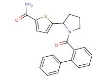 5-[1-(2-biphenylylcarbonyl)-2-pyrrolidinyl]-2-thiophenecarboxamide