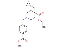 ethyl 4-(cyclopropylmethyl)-1-[4-(methoxycarbonyl)benzyl]-4-piperidinecarboxylate