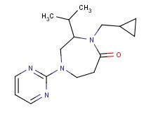 4-(cyclopropylmethyl)-3-isopropyl-1-pyrimidin-2-yl-1,4-diazepan-5-one