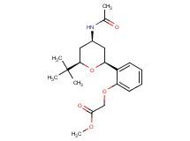 methyl {2-[(2S*,4R*,6R*)-4-(acetylamino)-6-tert-butyltetrahydro-2H-pyran-2-yl]phenoxy}acetate