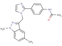 N-(4-{1-[(1,5-dimethyl-1H-indazol-3-yl)methyl]-1H-imidazol-2-yl}phenyl)acetamide