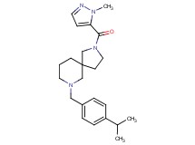 7-(4-isopropylbenzyl)-2-[(1-methyl-1H-pyrazol-5-yl)carbonyl]-2,7-diazaspiro[4.5]decane
