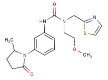 N-(2-methoxyethyl)-N'-[3-(2-methyl-5-oxopyrrolidin-1-yl)phenyl]-N-(1,3-thiazol-2-ylmethyl)urea