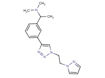 N,N-dimethyl-1-(3-{1-[2-(1H-pyrazol-1-yl)ethyl]-1H-1,2,3-triazol-4-yl}phenyl)ethanamine
