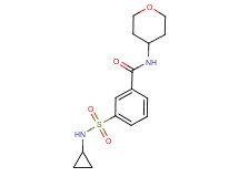 3-[(cyclopropylamino)sulfonyl]-N-(tetrahydro-2H-pyran-4-yl)benzamide