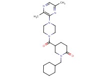 1-(cyclohexylmethyl)-5-{[4-(3,6-dimethyl-2-pyrazinyl)-1-piperazinyl]carbonyl}-2-piperidinone